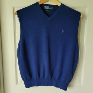 Polo by Ralph Lauren Men royal blue v-neck vest